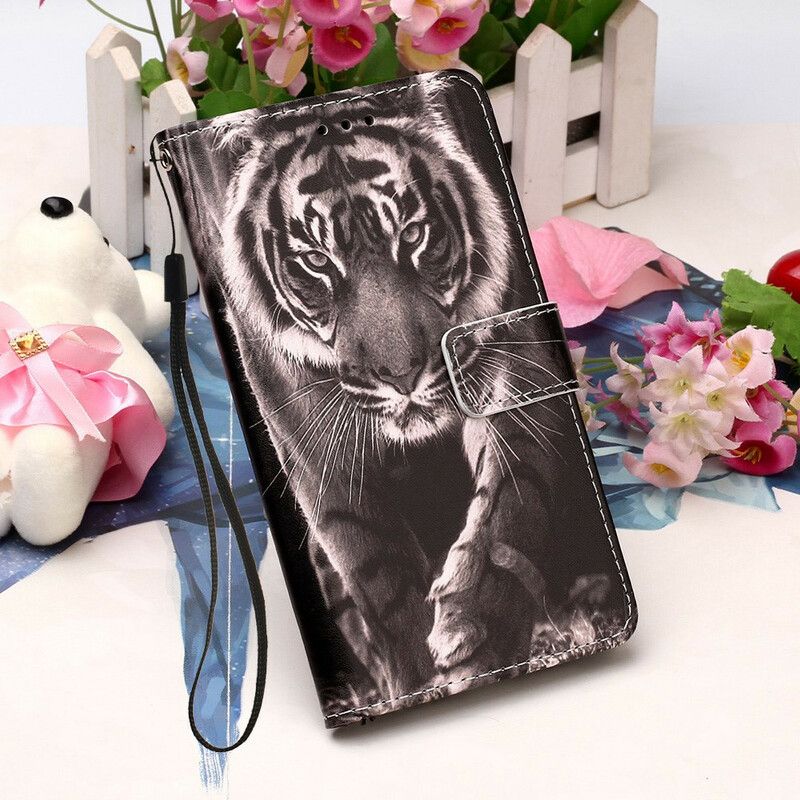 Kožené Puzdro Samsung Galaxy A51 5G Nočný Tiger