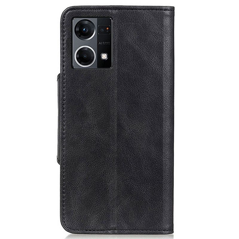 Flipové Puzdro Oppo Reno 7 Gombík Z Umelej Kože