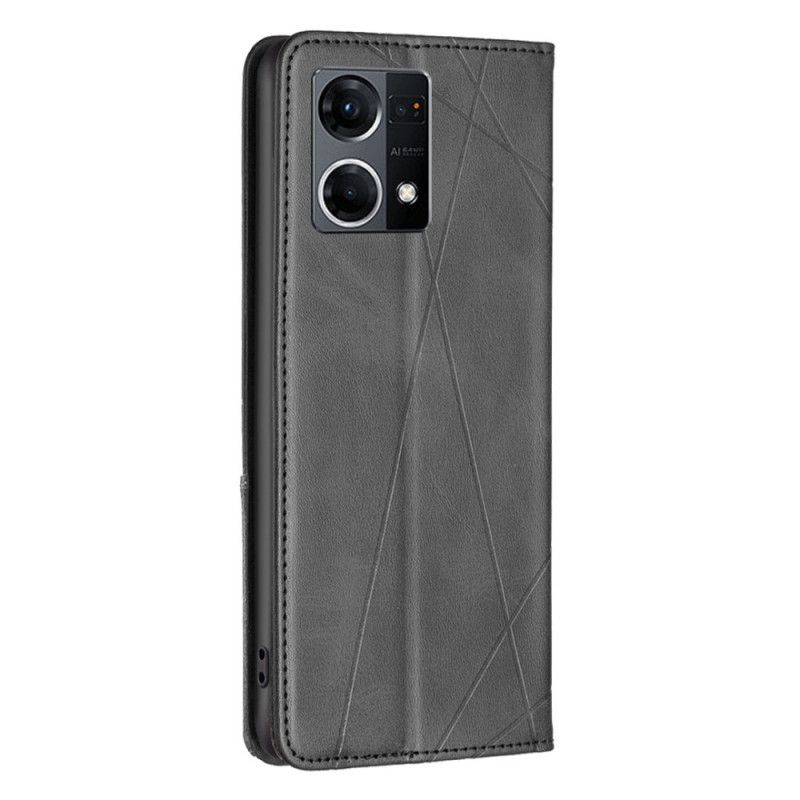 Flipové Puzdro Oppo Reno 7 Kožené Puzdro Diamanty