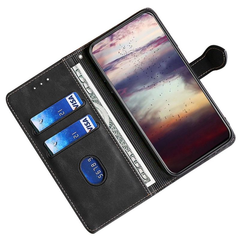 Kožené Puzdro Oppo Reno 7 Dvojfarebná Kvetinová