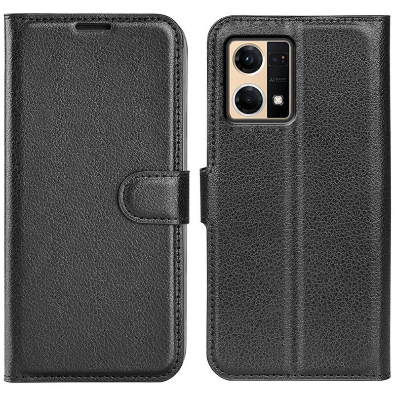 Kožené Puzdro Oppo Reno 7 Klasický Kožený Štýl
