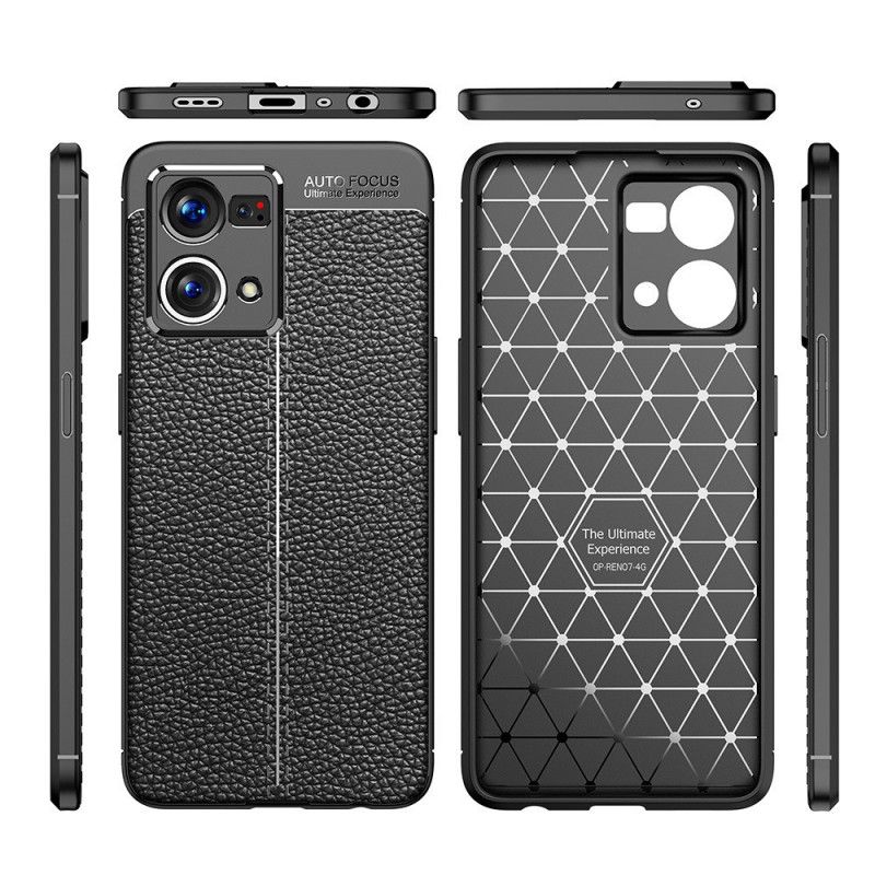 Kryt Oppo Reno 7 Efekt Kože Litchi