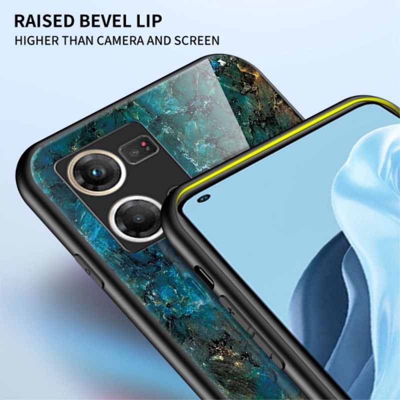 Kryt Oppo Reno 7 Mramorové Tvrdené Sklo