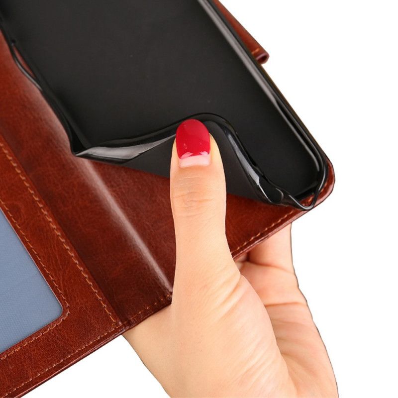 Peňaženkový Kryt Oppo Reno 7 Vintage Umelá Koža