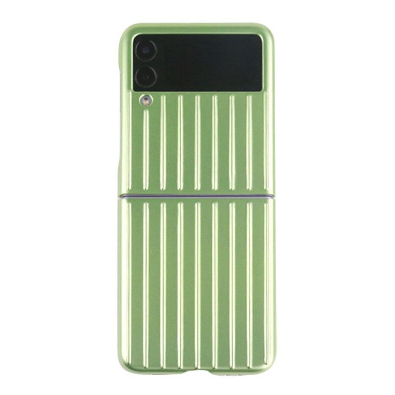 Flipové Puzdro Samsung Galaxy Z Flip 3 5G Kožené Puzdro Dizajn Kufra