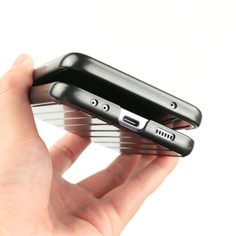 Flipové Puzdro Samsung Galaxy Z Flip 3 5G Kožené Puzdro Dizajn Kufra