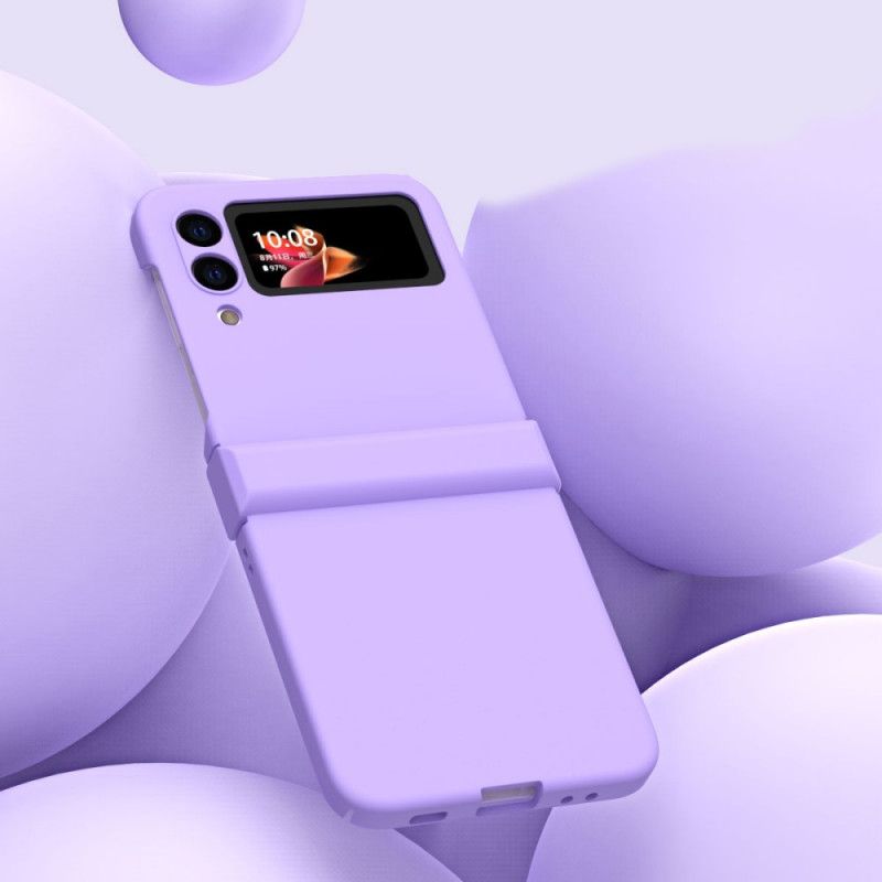 Flipové Puzdro Samsung Galaxy Z Flip 3 5G Kožené Puzdro Klasický Matný