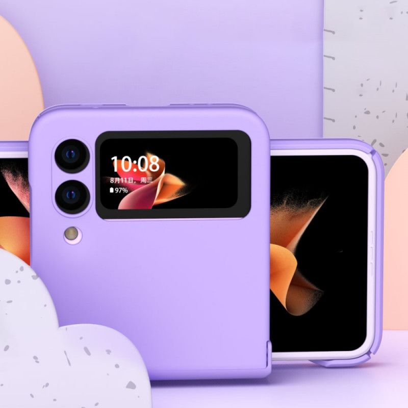 Flipové Puzdro Samsung Galaxy Z Flip 3 5G Kožené Puzdro Klasický Matný