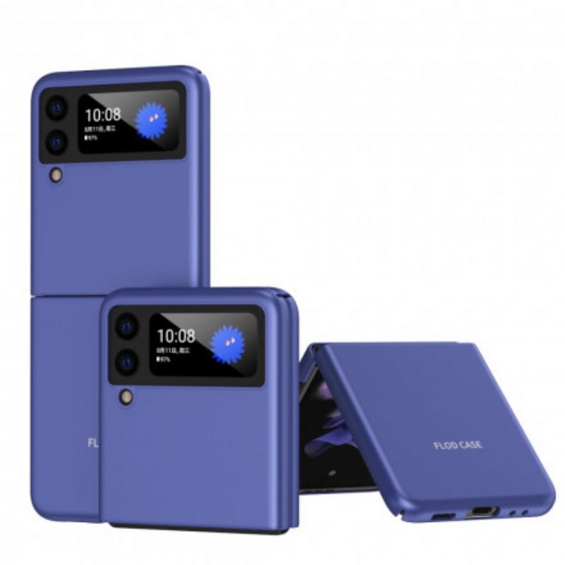 Flipové Puzdro Samsung Galaxy Z Flip 3 5G Kožené Puzdro Kovové