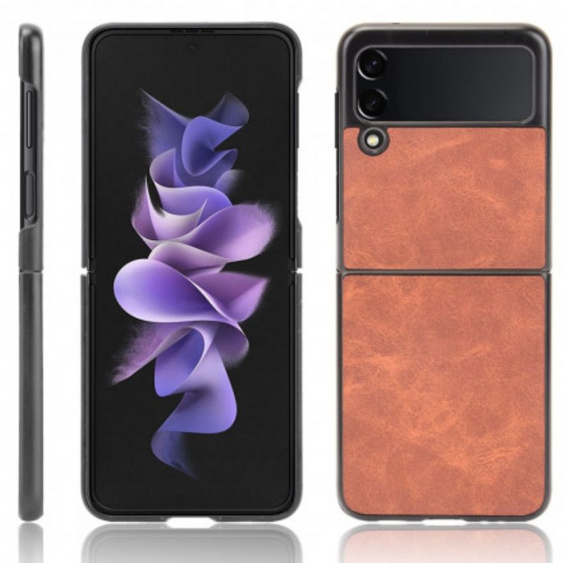 Flipové Puzdro Samsung Galaxy Z Flip 3 5G Kožené Puzdro Kožený Efekt