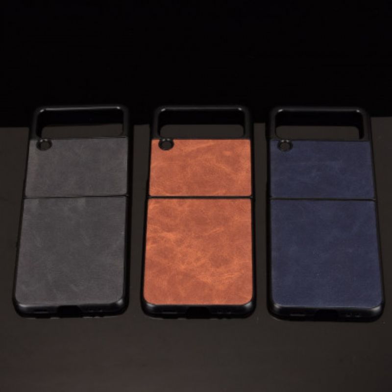 Flipové Puzdro Samsung Galaxy Z Flip 3 5G Kožené Puzdro Kožený Efekt