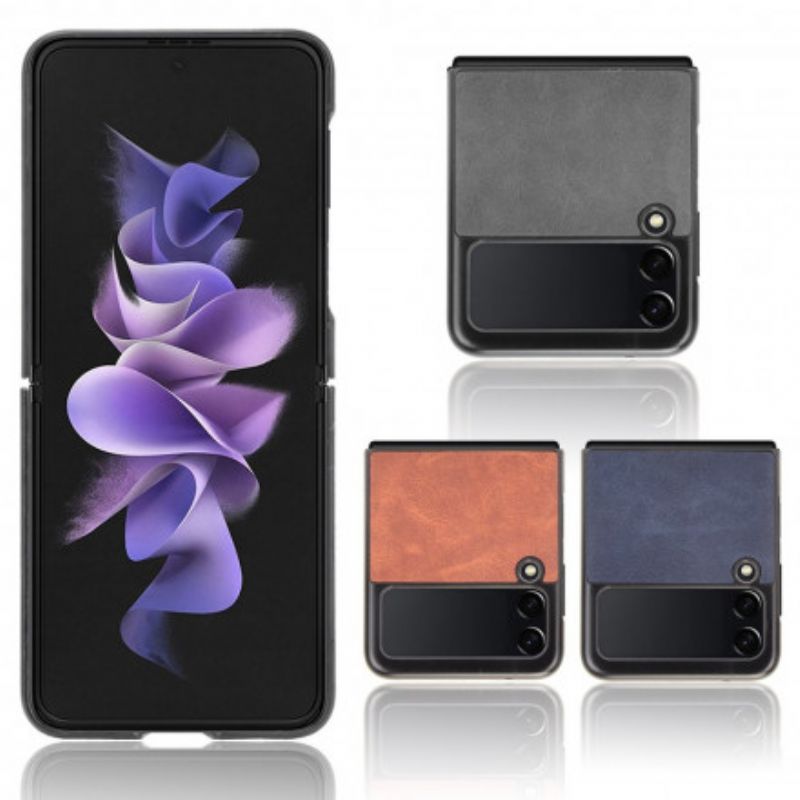 Flipové Puzdro Samsung Galaxy Z Flip 3 5G Kožené Puzdro Kožený Efekt