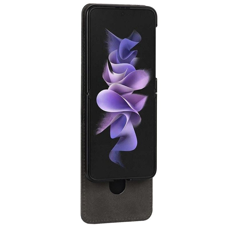 Flipové Puzdro Samsung Galaxy Z Flip 3 5G Kožené Puzdro Multifunkčný