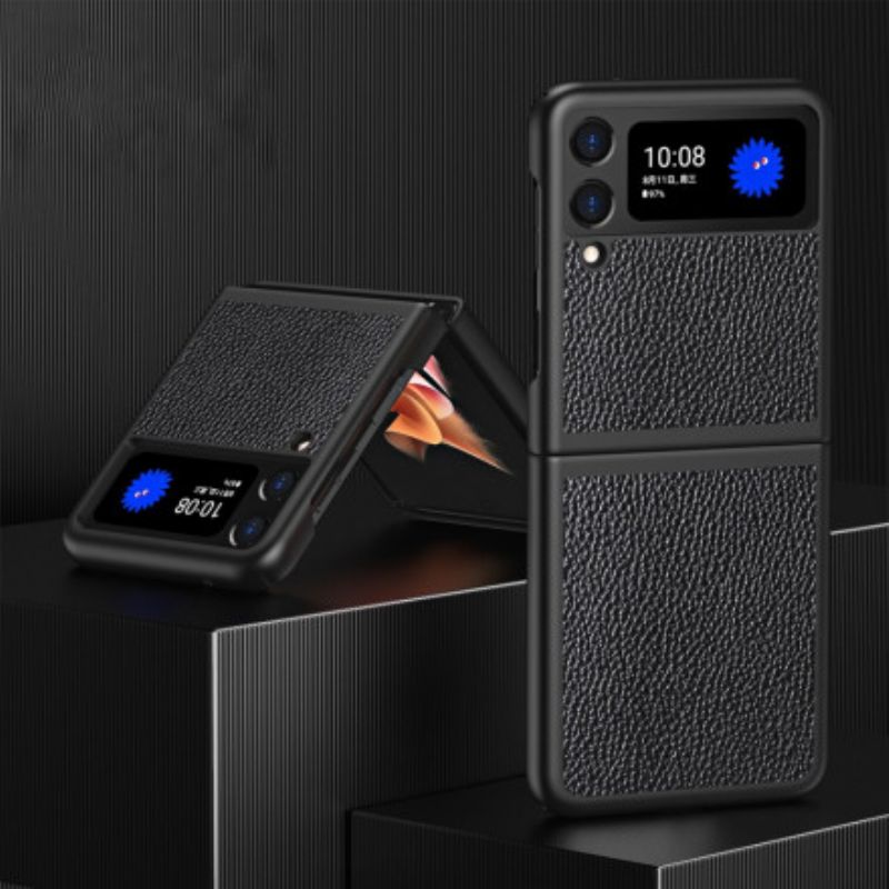 Flipové Puzdro Samsung Galaxy Z Flip 3 5G Kožené Puzdro Štýlový Kožený Dizajn
