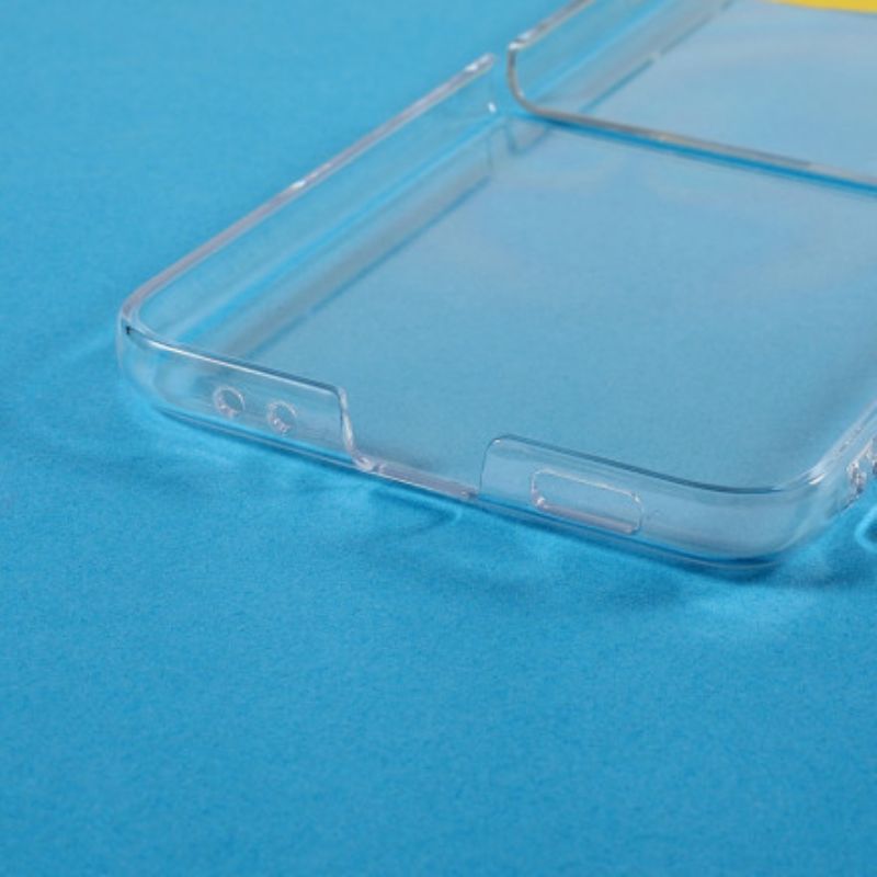Flipové Puzdro Samsung Galaxy Z Flip 3 5G Kožené Puzdro Transparentné
