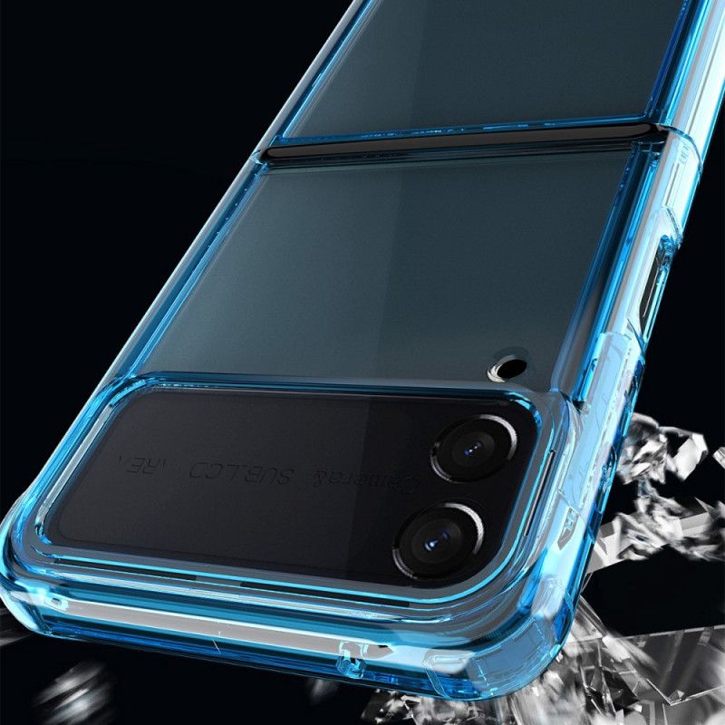 Flipové Puzdro Samsung Galaxy Z Flip 3 5G Kožené Puzdro Transparentné Farebné