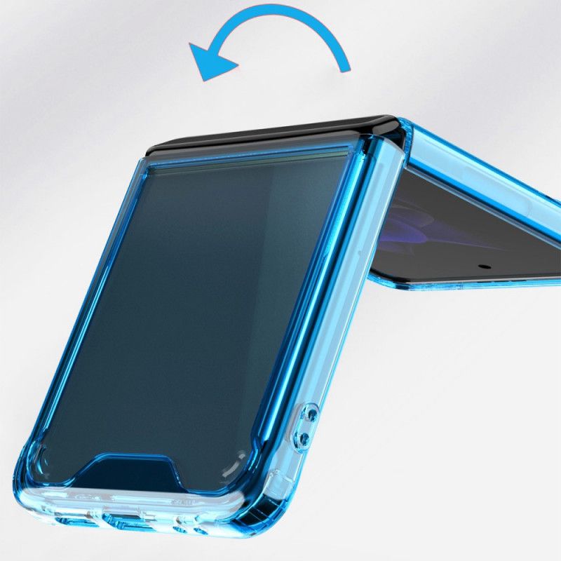 Flipové Puzdro Samsung Galaxy Z Flip 3 5G Kožené Puzdro Transparentné Farebné