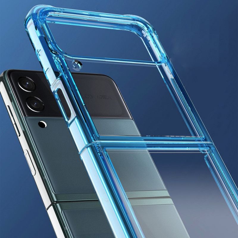 Flipové Puzdro Samsung Galaxy Z Flip 3 5G Kožené Puzdro Transparentné Farebné
