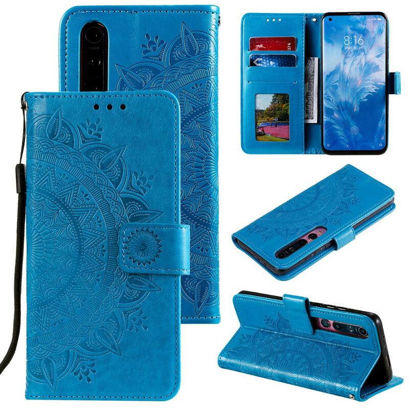 Kožené Puzdro Xiaomi Mi 10 / 10 Pro Slnečná Mandala