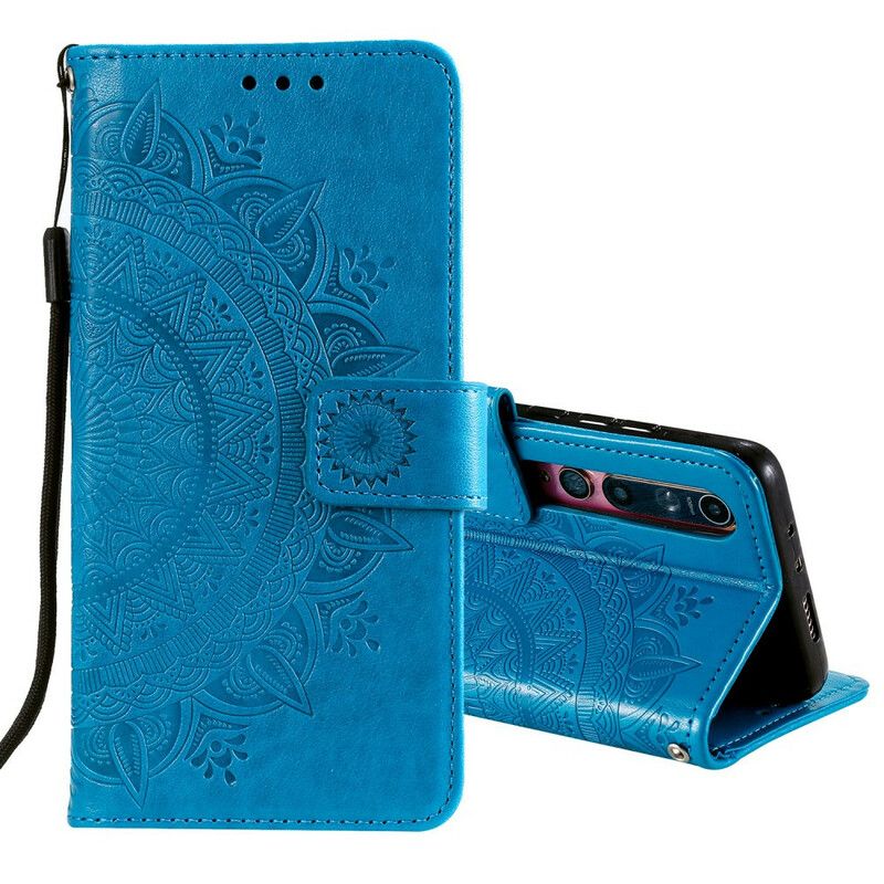 Kožené Puzdro Xiaomi Mi 10 / 10 Pro Slnečná Mandala