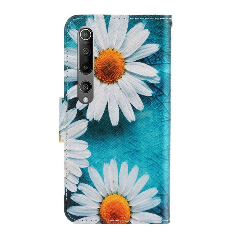Kožené Puzdro Xiaomi Mi 10 / 10 Pro Tangá Sedmokrásky