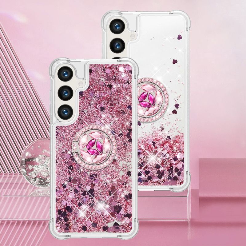 Kryt Samsung Galaxy S24 5g S Trblietavým Podporným Krúžkom