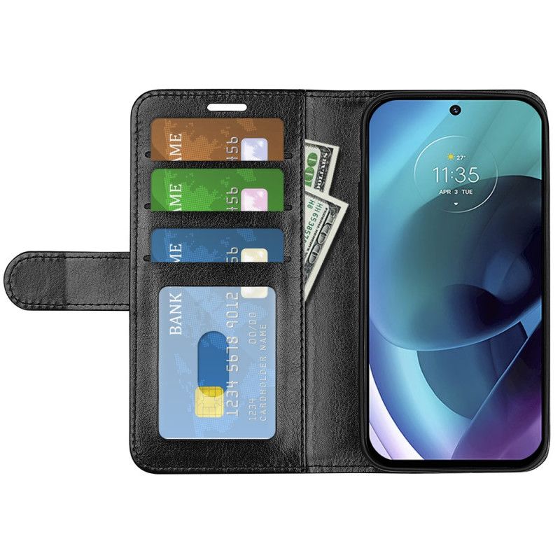 Flipové Puzdro Moto G51 5G Dizajnový Kožený Efekt