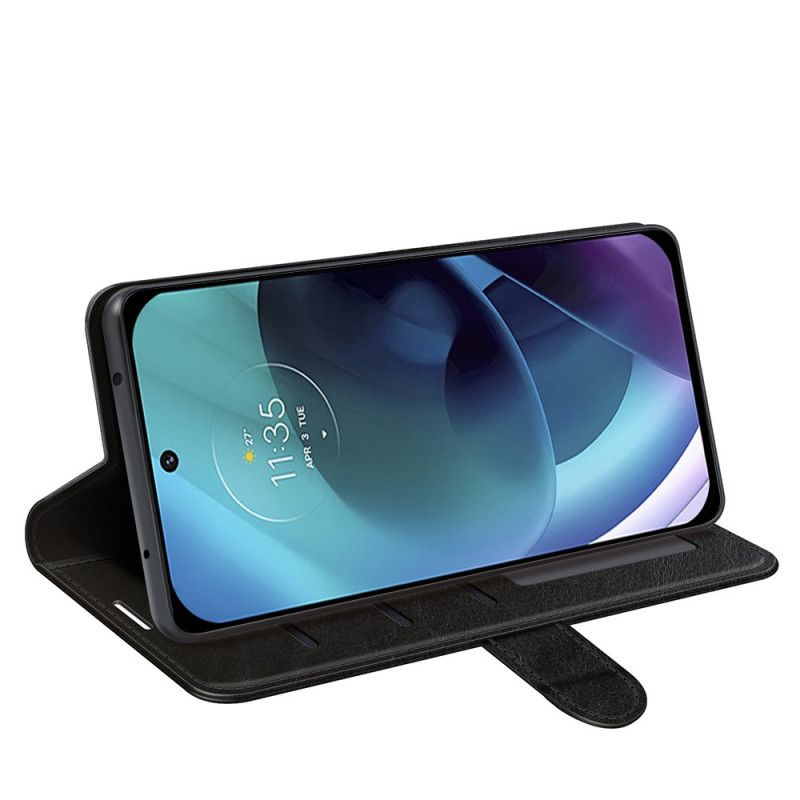 Flipové Puzdro Moto G51 5G Dizajnový Kožený Efekt
