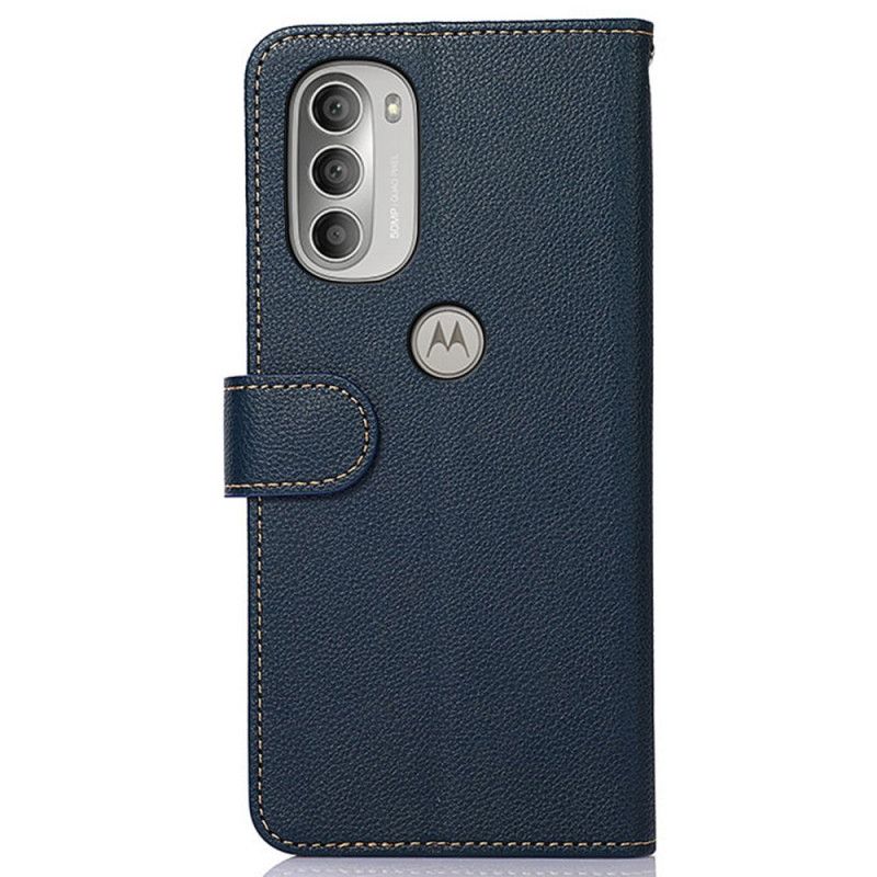 Flipové Puzdro Moto G51 5G Rfid Khazneh V Štýle Liči