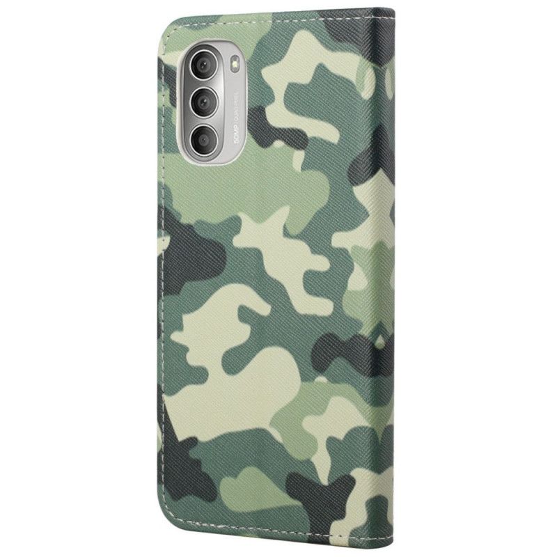 Flipové Puzdro Moto G51 5G Vojenská Kamufláž
