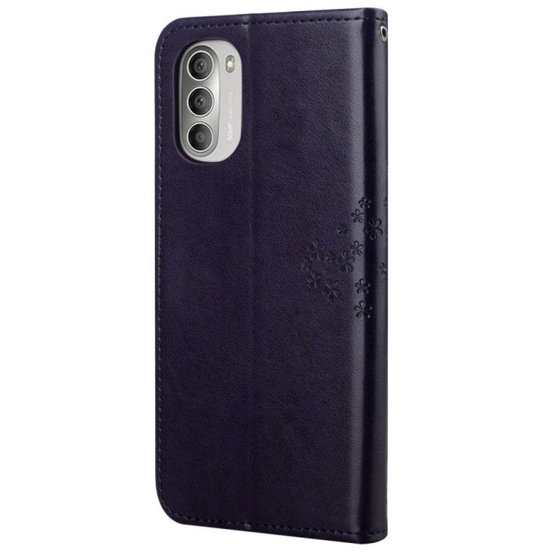 Kožené Puzdro Moto G51 5G Tanga Strom A Sovy