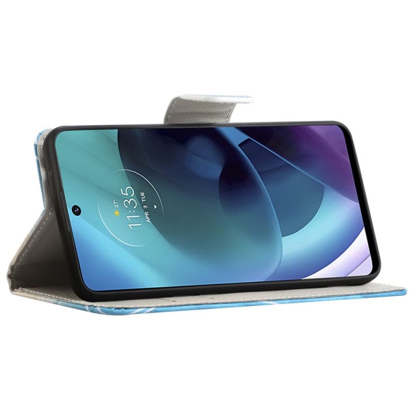 Kožené Puzdro Moto G51 5G Ukľudni Sa A Žiar