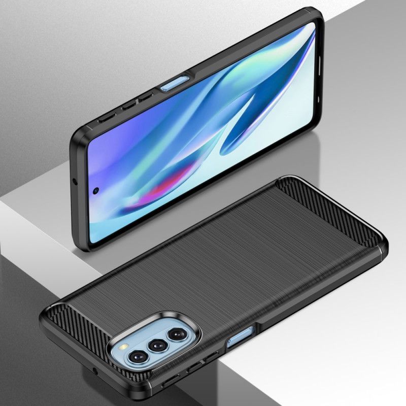 Kryt Moto G51 5G Kartáčované Uhlíkové Vlákno