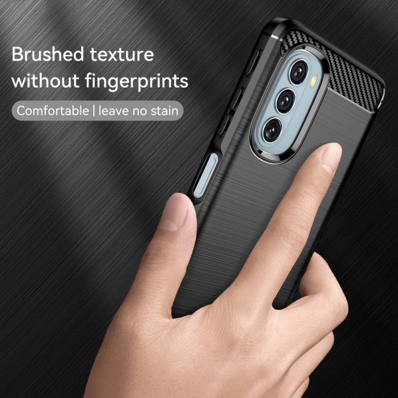 Kryt Moto G51 5G Kartáčované Uhlíkové Vlákno