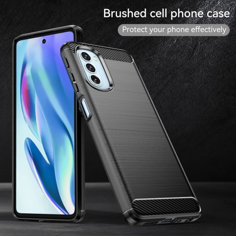 Kryt Moto G51 5G Kartáčované Uhlíkové Vlákno