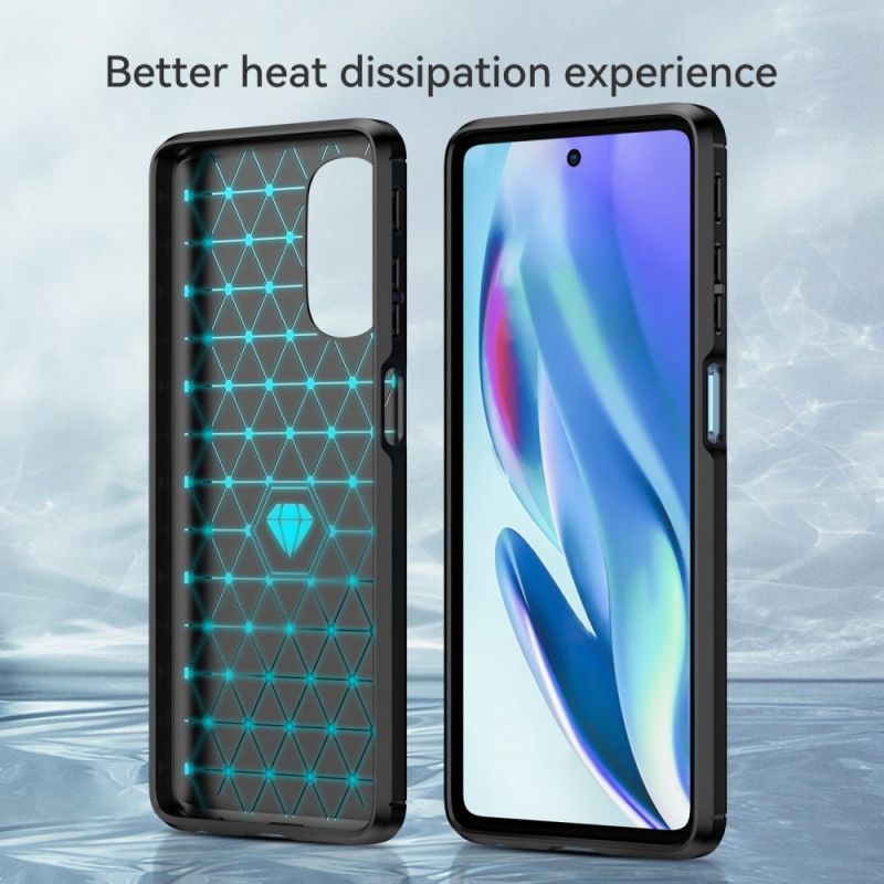 Kryt Moto G51 5G Kartáčované Uhlíkové Vlákno