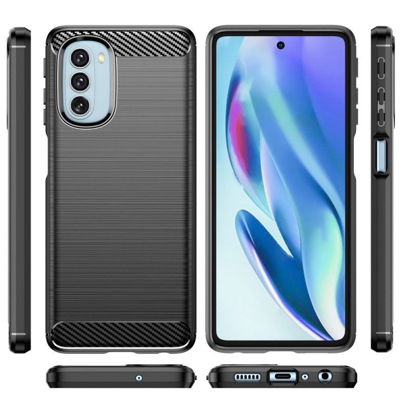 Kryt Moto G51 5G Kartáčované Uhlíkové Vlákno