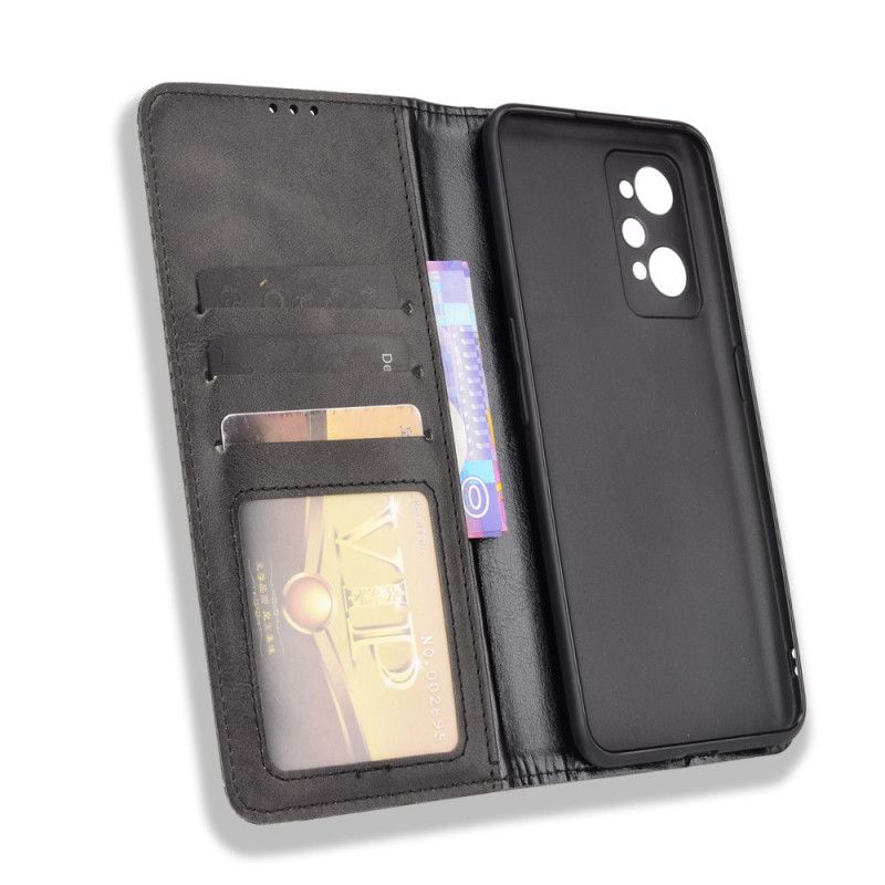 Flipové Puzdro Realme GT Neo 3T / Neo 2 Kožené Puzdro Štylizovaný Efekt Vintage Kože