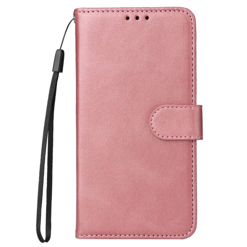 Kožené Puzdro Xiaomi Redmi Note 12 Pro Obyčajné S Popruhom