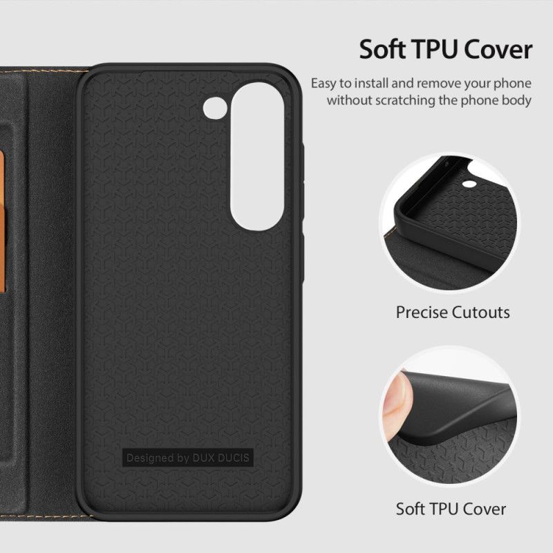 Flipové Puzdro Samsung Galaxy S23 5G Kožené Puzdro Skin X Series Dux Ducis