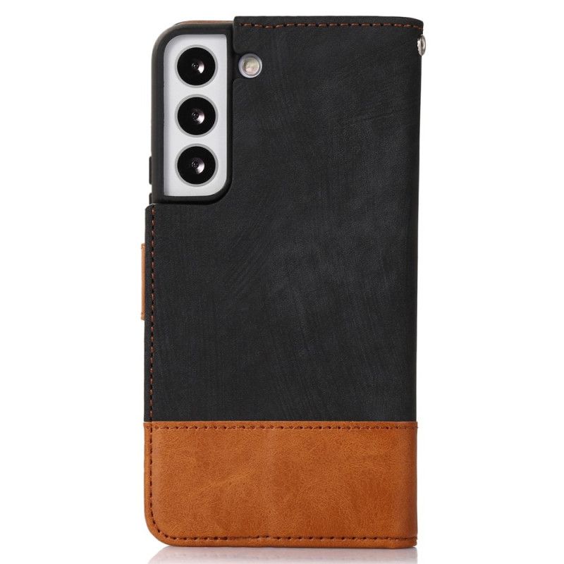 Kožené Puzdro Samsung Galaxy S23 5G Bicolor Skin-touch
