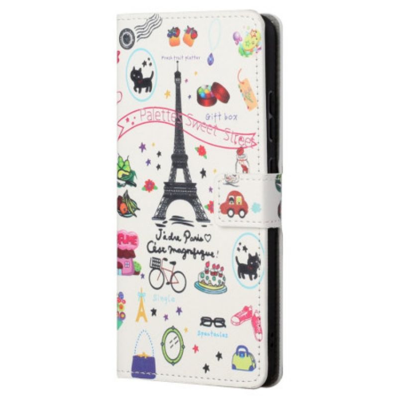 Kožené Puzdro Samsung Galaxy S23 5G Milujem Paríž