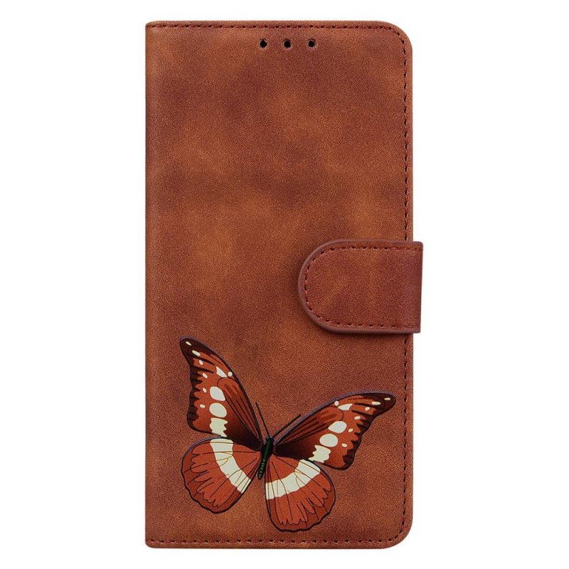 Kožené Puzdro Samsung Galaxy S23 5G Motýľ