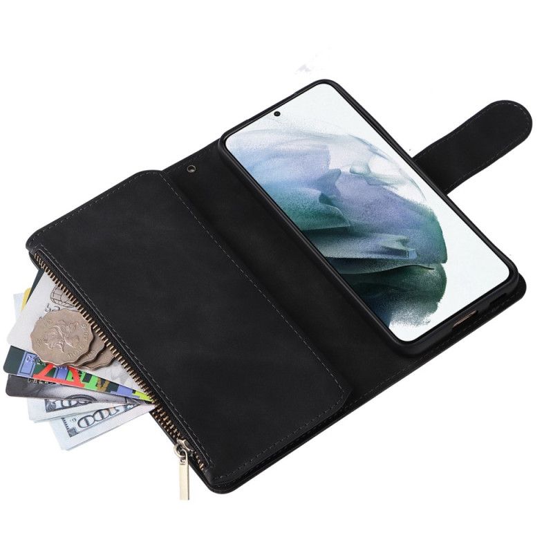 Kožené Puzdro Samsung Galaxy S23 5G S Vreckom Na Zips