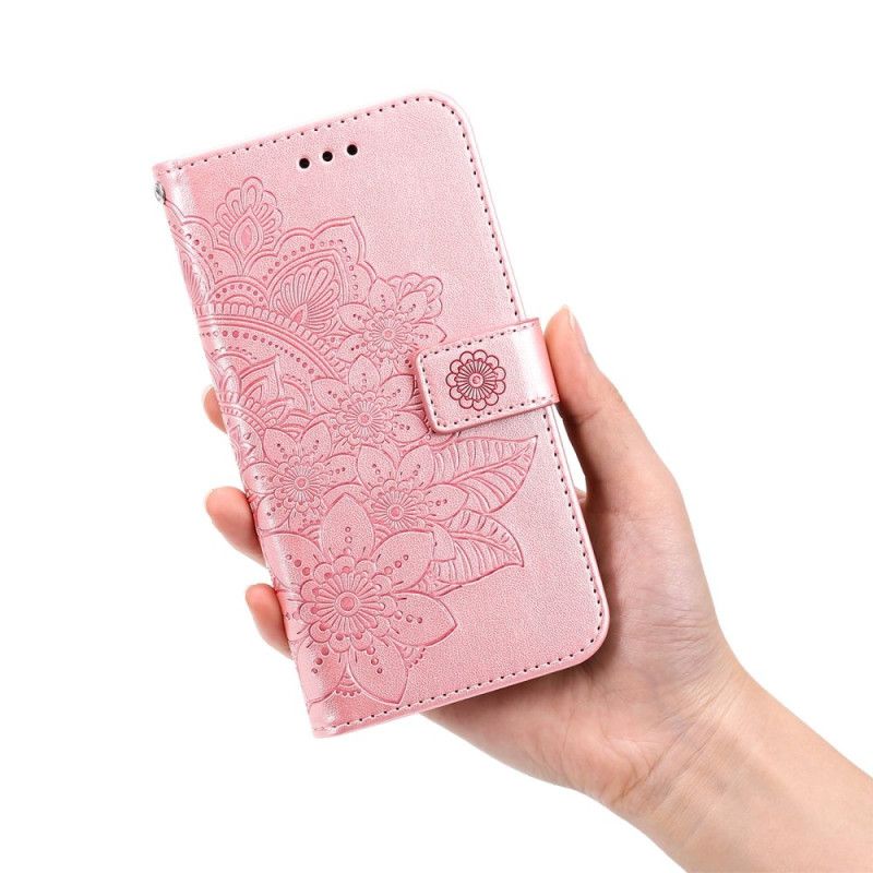 Kožené Puzdro Samsung Galaxy S23 5G Strappy Mandala