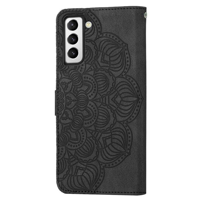 Kožené Puzdro Samsung Galaxy S23 5G Strappy Mandala