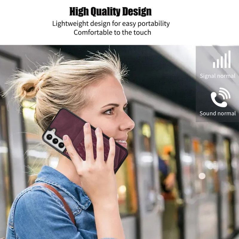 Kryt Samsung Galaxy S23 5G Držiak Rfid Karty S Popruhom Na Rameno