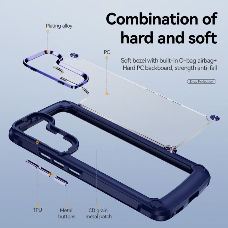 Kryt Samsung Galaxy S23 5G Hybridné S Hliníkovou Zliatinou