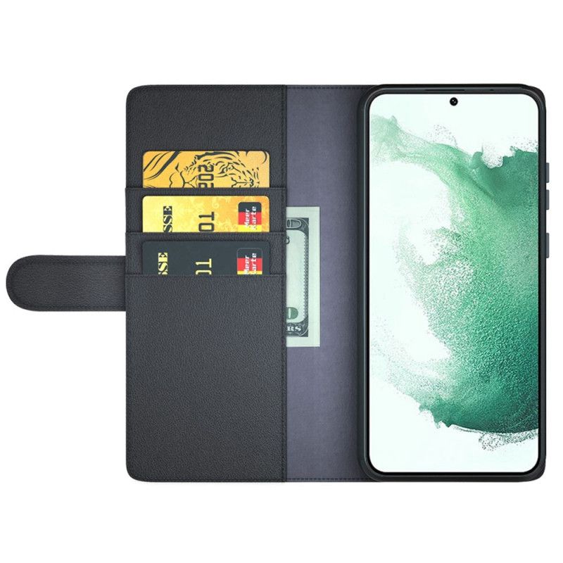 Peňaženkový Kryt Samsung Galaxy S23 5G Pravá Koža