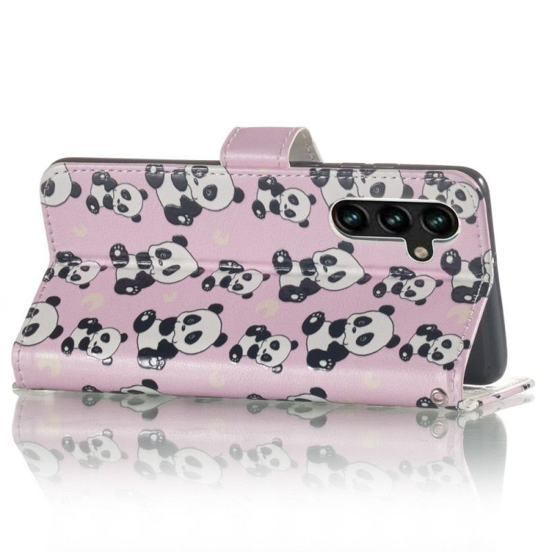 Peňaženkový Kryt Samsung Galaxy S23 5G Strappy Pandy